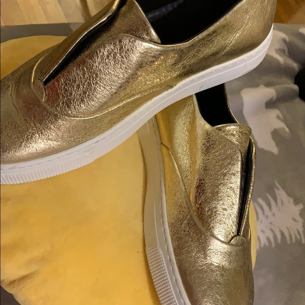 ZCD hamilton mettalic leather sneakers